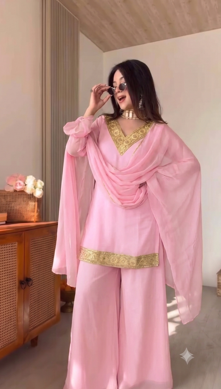 SEQUENCEHOLIC Women Embroidered Kurta with Trousers & Dupatta | Ethnic Kurta Set