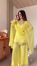 SEQUENCEHOLIC Women Embroidered Kurta with Trousers & Dupatta | Ethnic Kurta Set