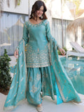 SEQUENCEHOLIC Women Embroidered Kurta with Trousers & Dupatta | Ethnic Kurta Set