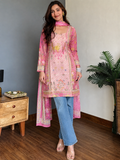SEQUENCEHOLIC Women Embroidered Kurta with Trousers & Dupatta | Ethnic Kurta Set